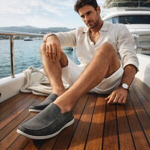 IZOD Men’s Memory Foam Slip-On Loafers Size 12 New